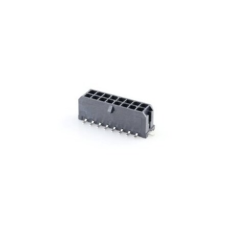 Molex MicroFit 3.0 V Hdr /Nail DR Tin 16Ckt 43045-1618